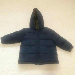 Circo Boys Size 18m Hooded Puffer Coat Navy Blue